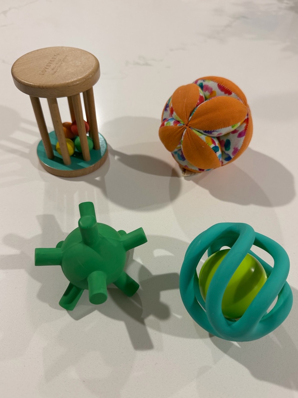 Lovevery ball rattle toys - set of four